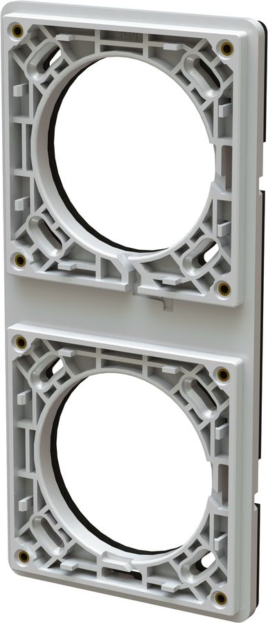 Befestigungsrahmen Gr.1x2/2x1 UP exo IP55 lichtgrau