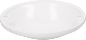 rosette de plafond rond dôme 2 trous de fixation blanc TH