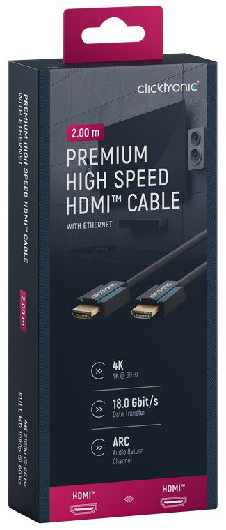 High Speed HDMI Kabel Ethernet 2m