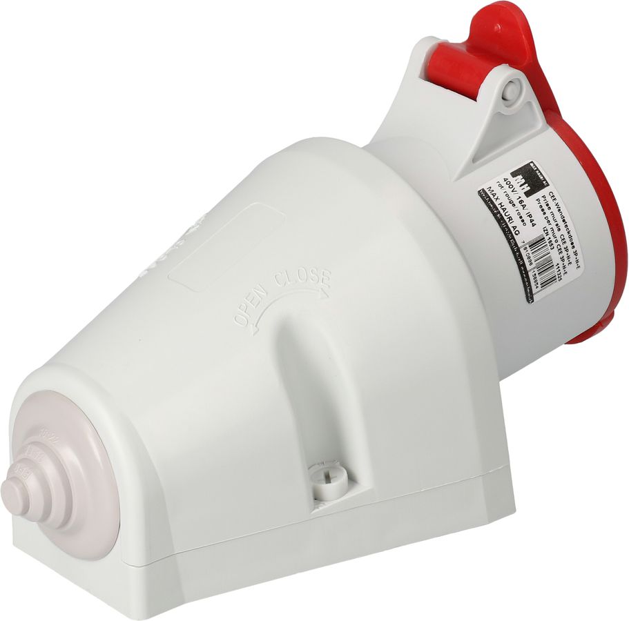 prise murale CEE 3P+N+E 400V/16A rouge IP44
