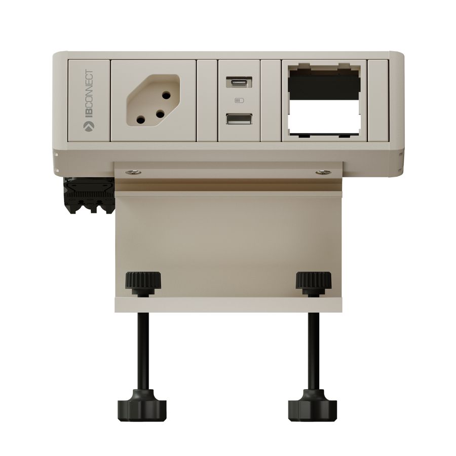 CUBO T bloc multiprise blanc 1x type 13 1x USB-A/C 1x module vide