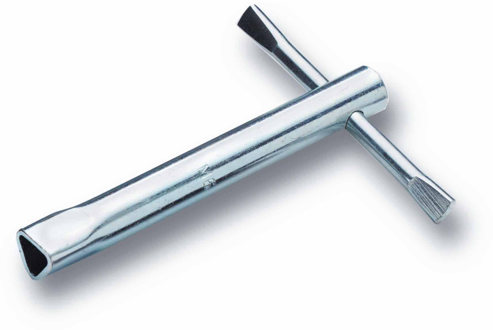 Clé à douille triangulaire M5 dim. int. L 9mm DIN 22417 L 70mm