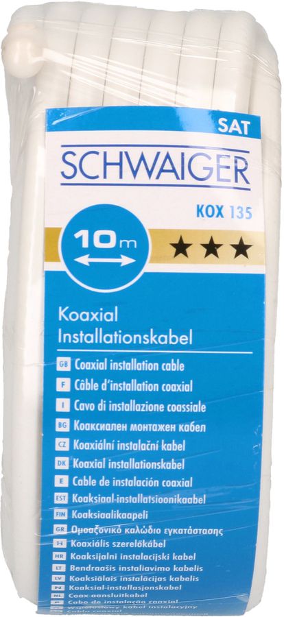 câble coaxial 135dB 10m blanc