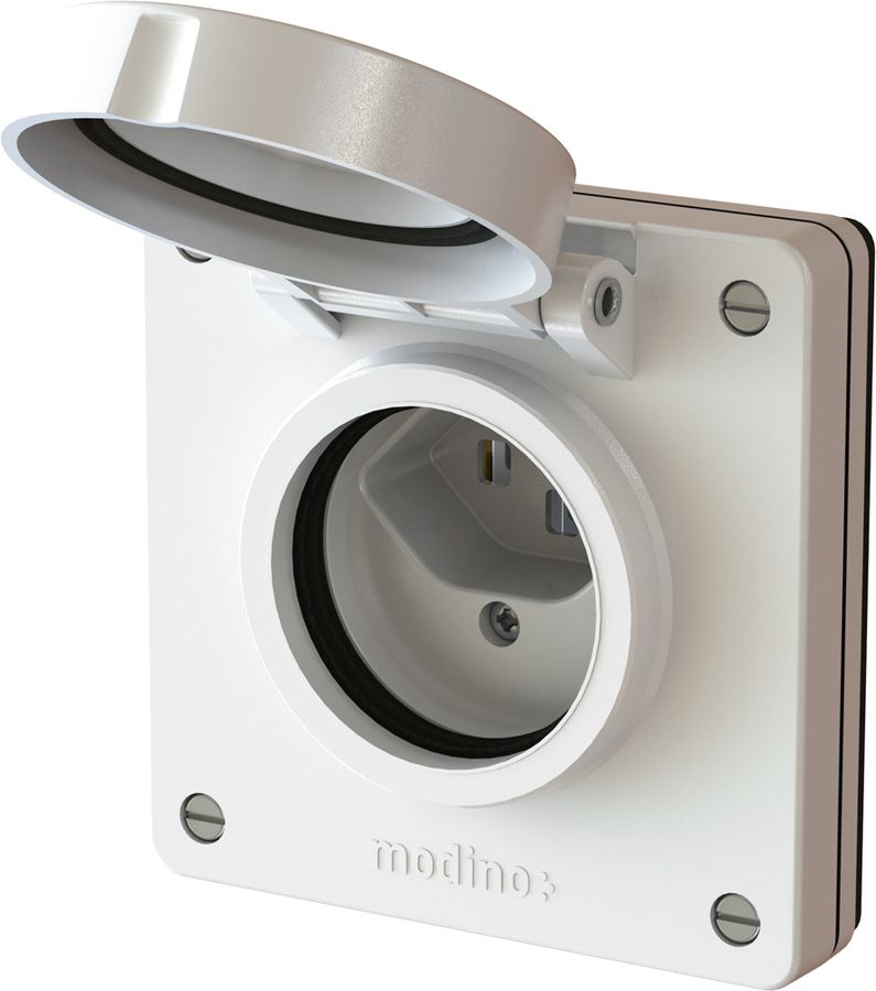 prise 1x type 23 ENC exo IP55 blanc