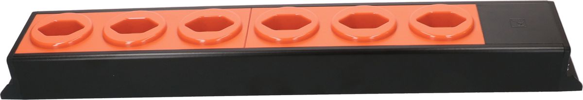 multiprise Power Line 6x type 23 noir/orange