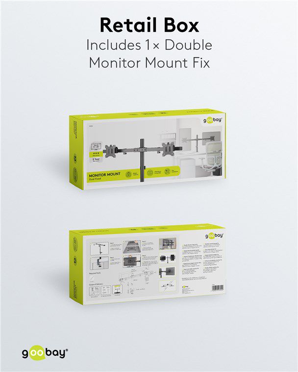 Doppel-Monitorhalterung Fix