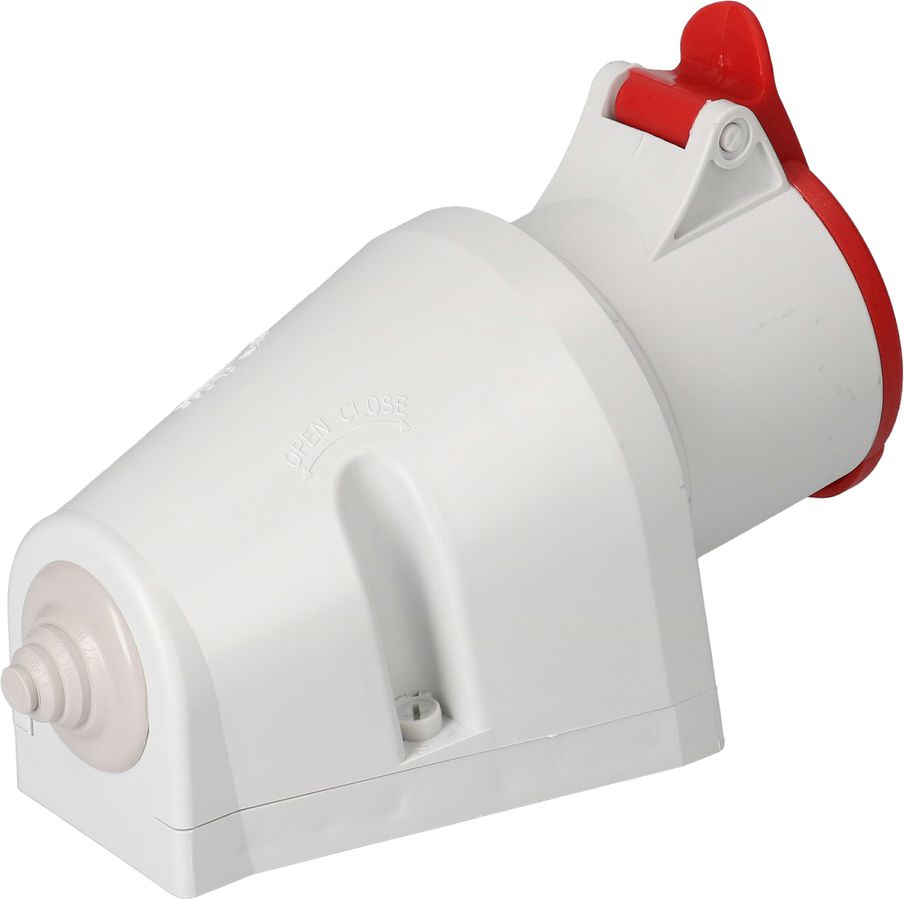 prise murale CEE 3P+N+E 400V/32A rouge IP44