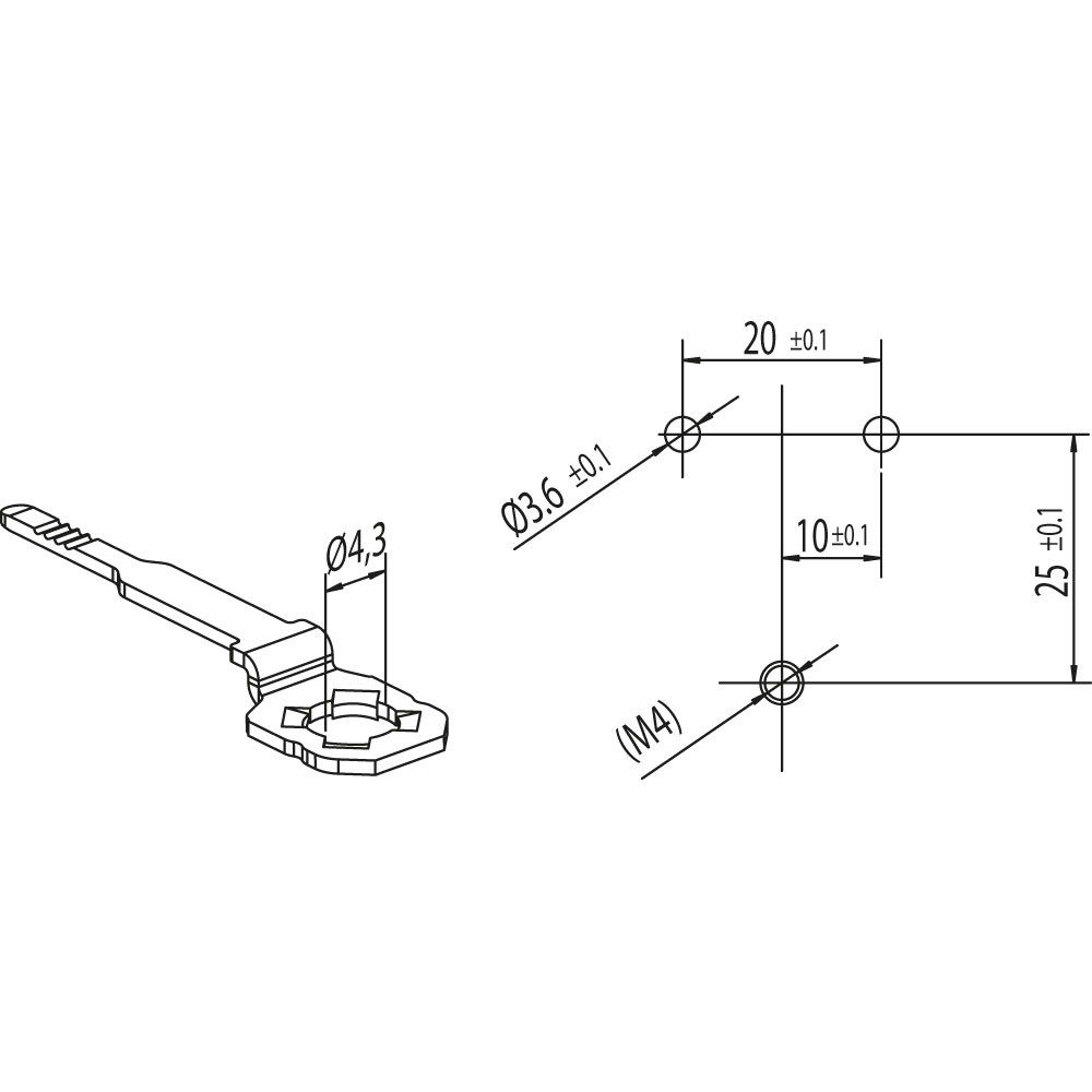 SLK7 borne de connexion 5 pôles 0.5-2.5mm2 super plat blanc