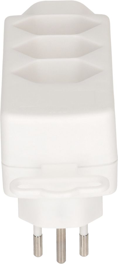 multi adaptateur Safety Line 4x type 13 3-pôles blanc rotatif