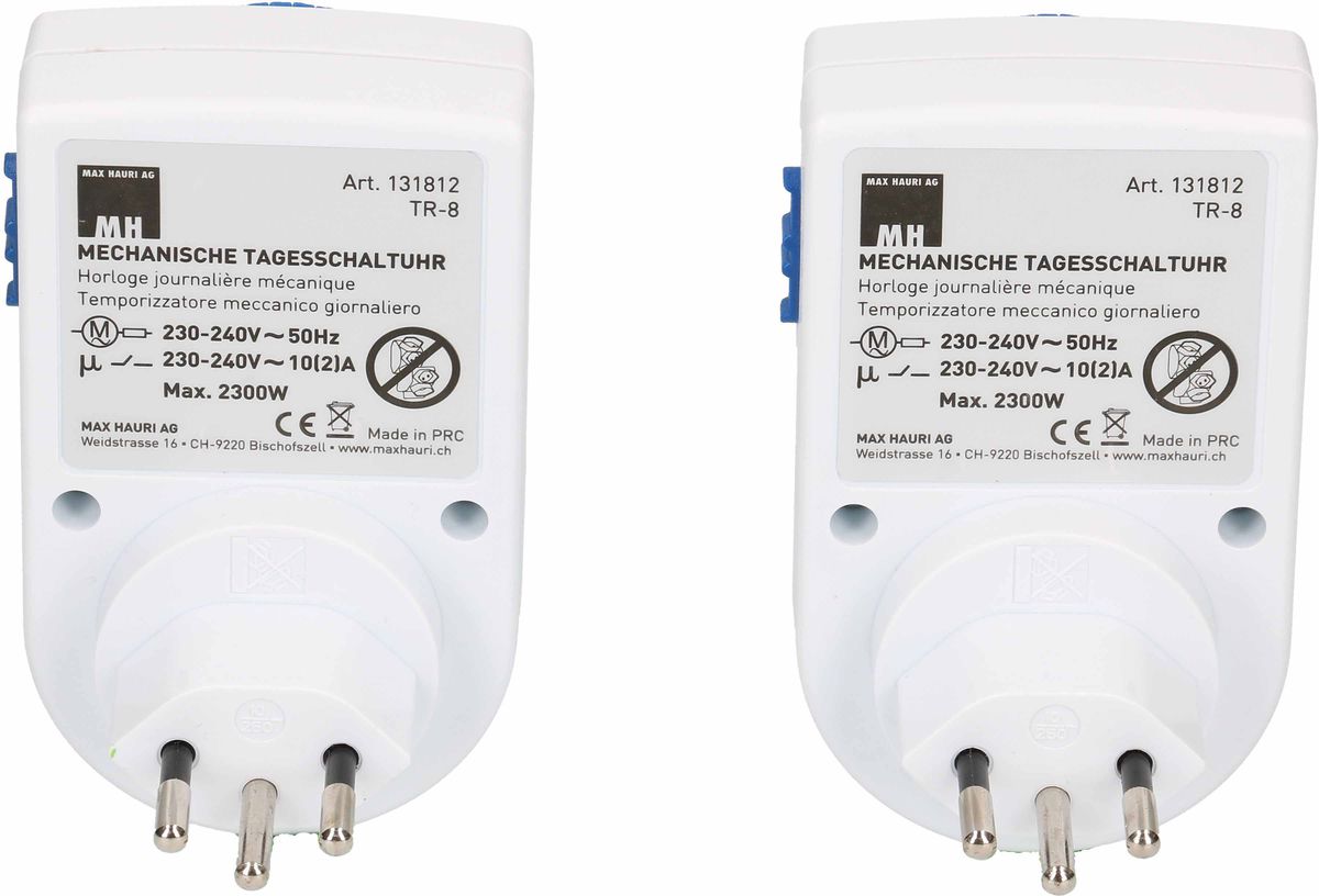 programmateur horaire 24h analogique set de 2