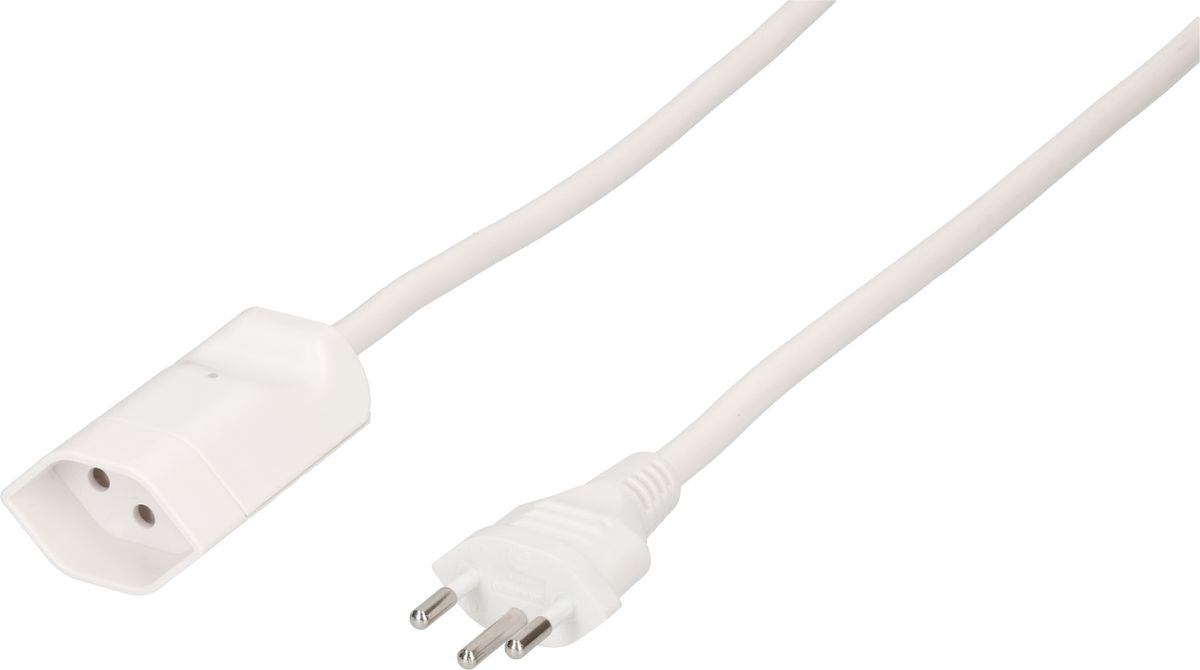 rallonge TD H05VV-F3G1 5m blanc avec indicateur d'activité