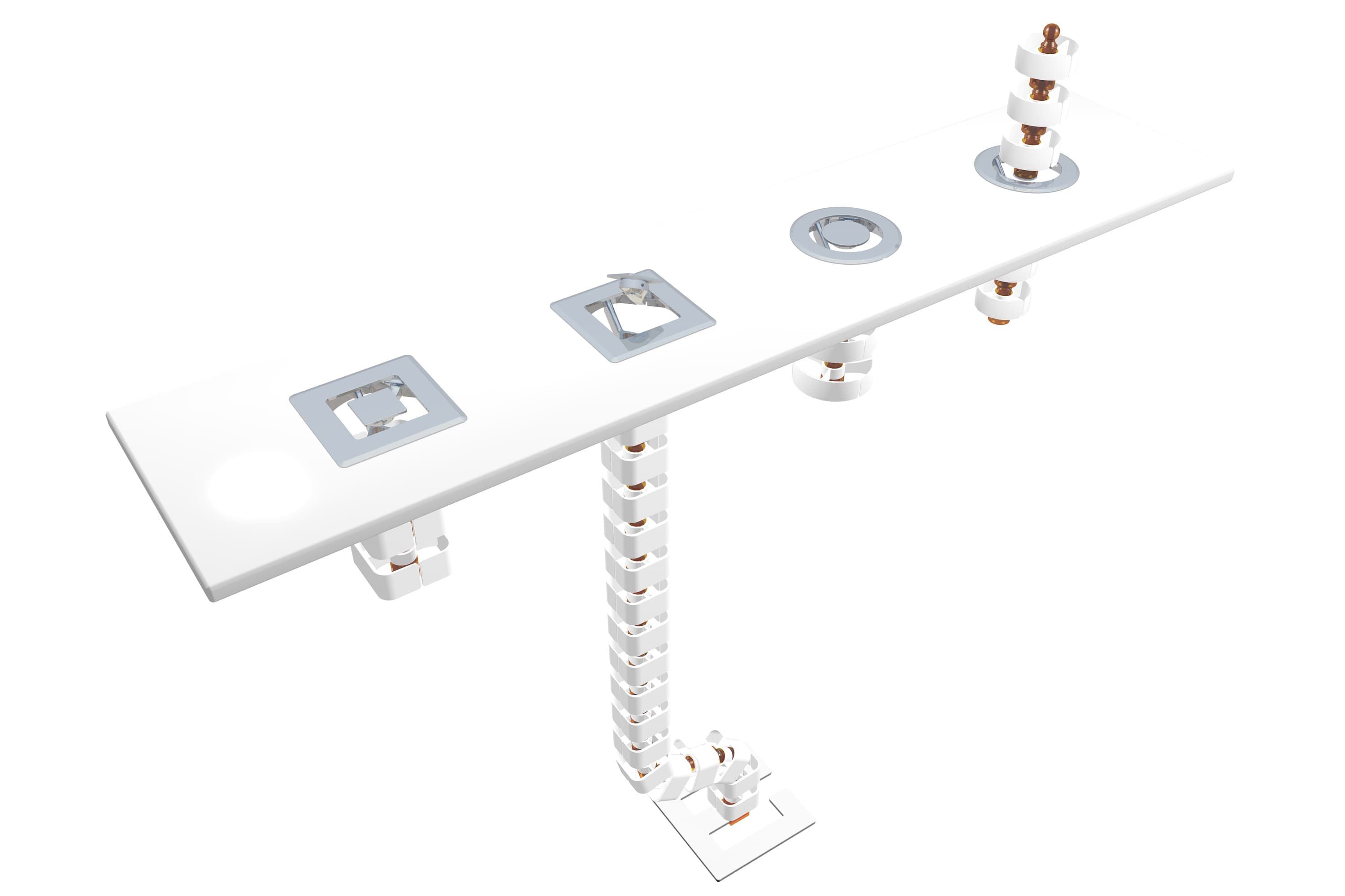 garniture serpentine de câble Orbit 50 1.25m noir RAL9005