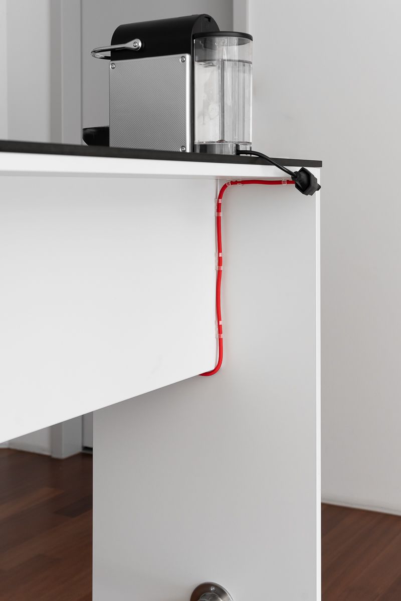 kit de clips pour câbles 8mm transparent