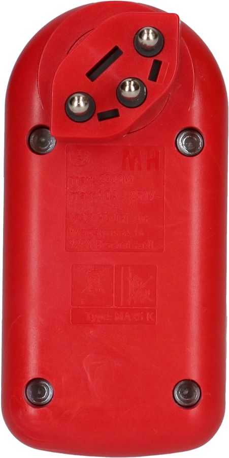 Multi adaptateur ADAPT 2x type 13 rouge rotatif interr. BS
