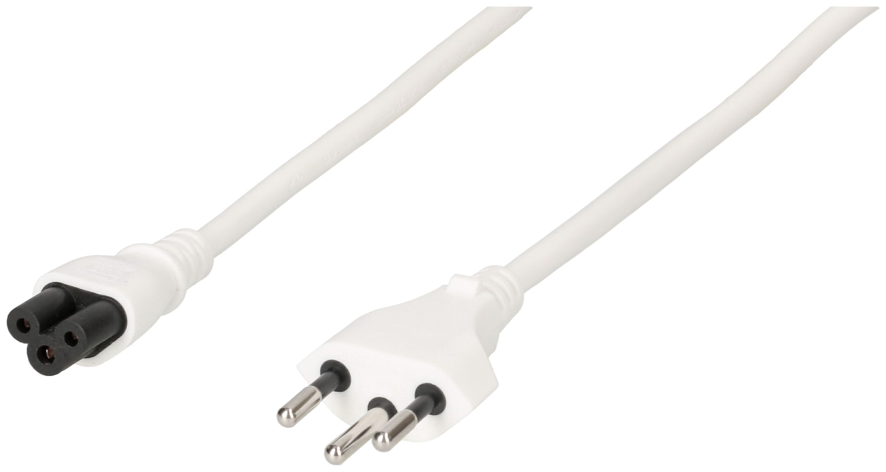 câble d'appareil TD H05VV-F3G0.75 1.8m blanc type 12/C5