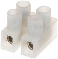 barrette de bornes 230/12 1-2.5mm2 2 pôles nat. prot. de fil