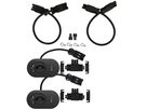 Twin set d'extension ORBIT bloc multiprise noir type 13 USB-A/C
