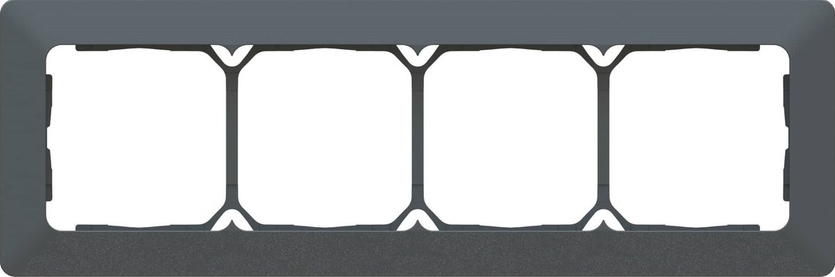 Abdeckrahmen Gr.4x1 UP inkl. Designprofil priamos anthrazit