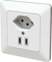 petite combinaison type 13 / USB-C+C 20W ENC priamos blanc