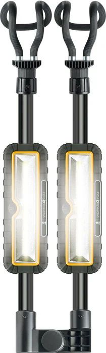 projecteur de travail rechargeable LED 2x 5W pliable noir/jaune