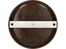 rosette de plafond rond barre marron