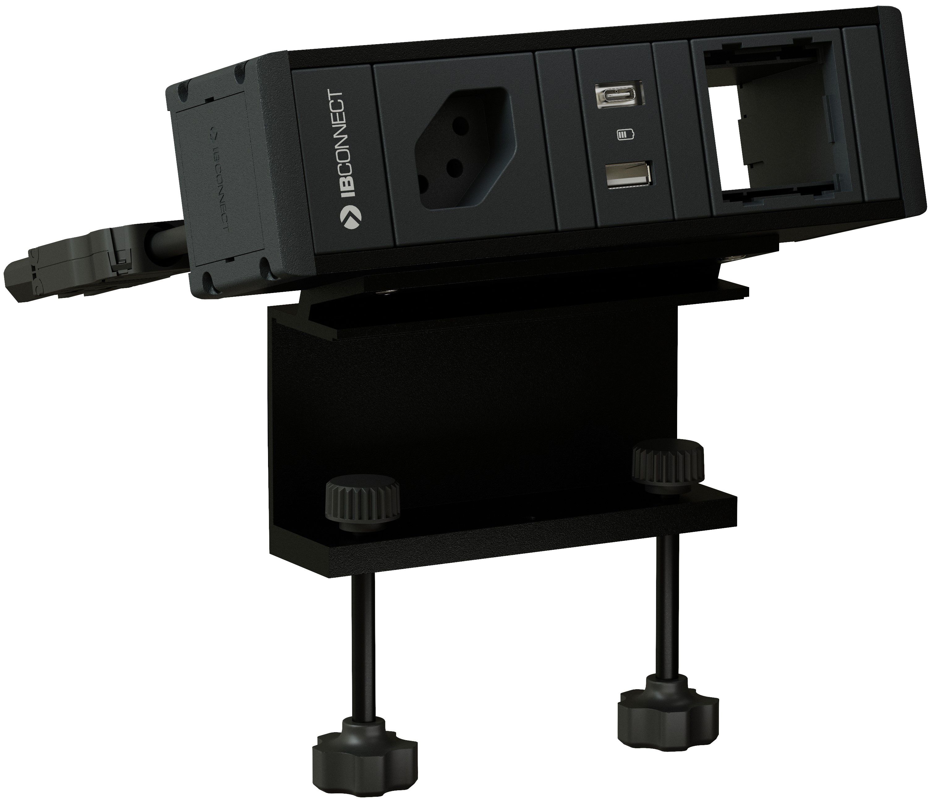 CUBO T bloc multiprise noir 1x type 13 1x USB-A/C 1x module vide