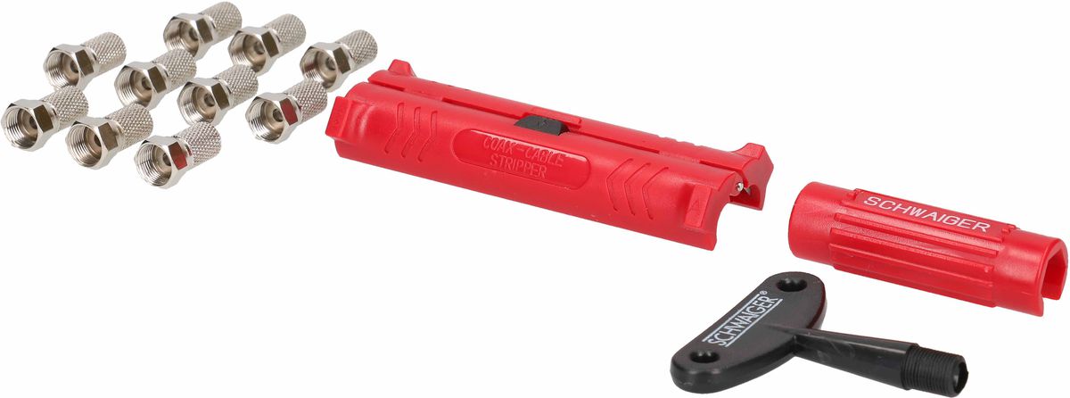 set de montage de la fiche F à visser incl. 10 pcs. fiche F D=7mm