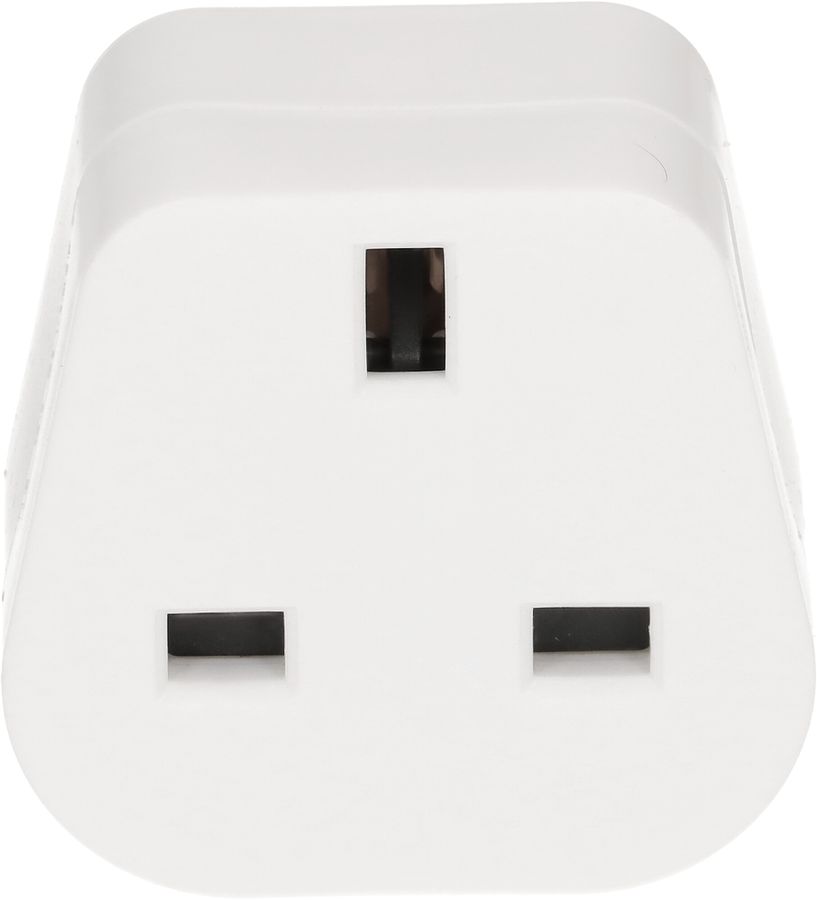 Reiseadapter Typ 12 / Grossbritannien 3-polig weiss