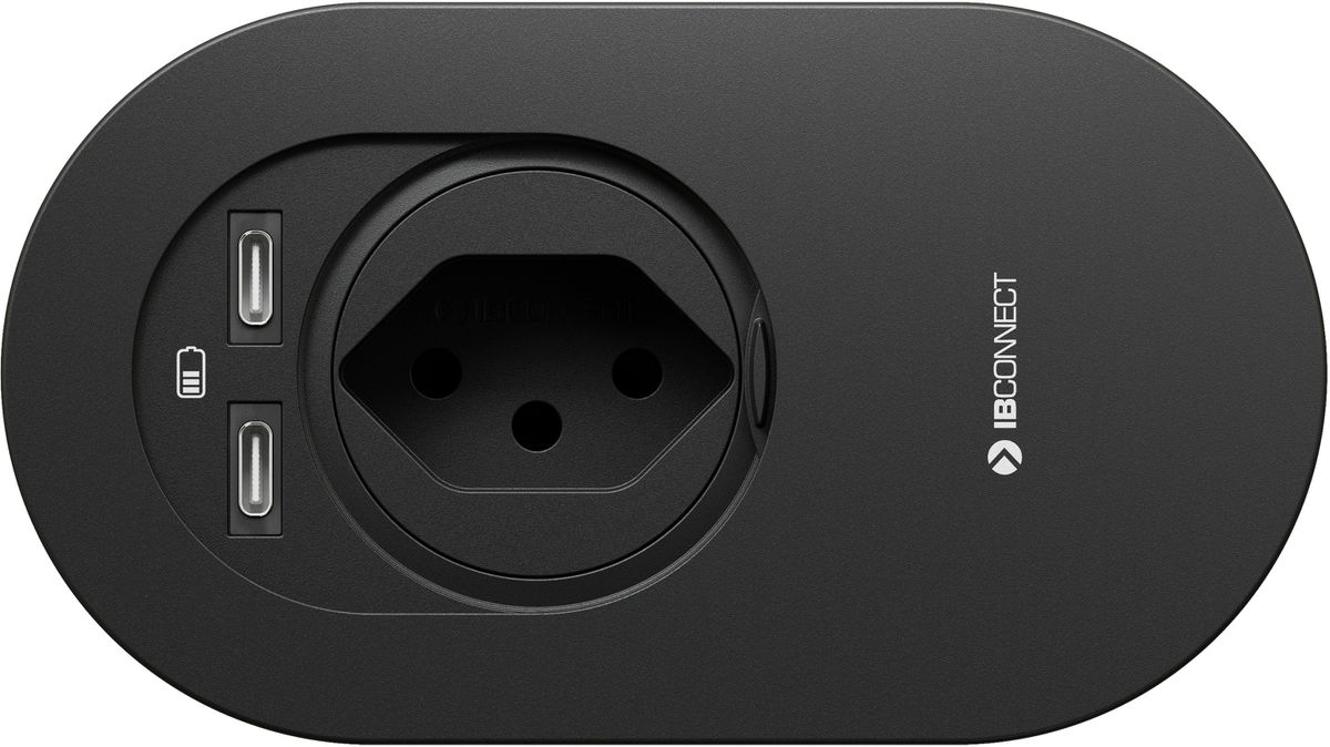 ORBIT bloc multiprise noir 1x type 13 2x USB-C