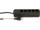 [d] Steckdosenleiste Swiss Line 5x Typ13 schwarz