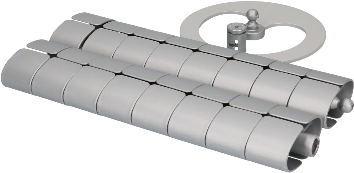 garniture serpentine de câble 1 Premium 0.75m argent RAL9006