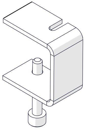 pince de table LIBERTY pour bloc multiprises Piccolo noir