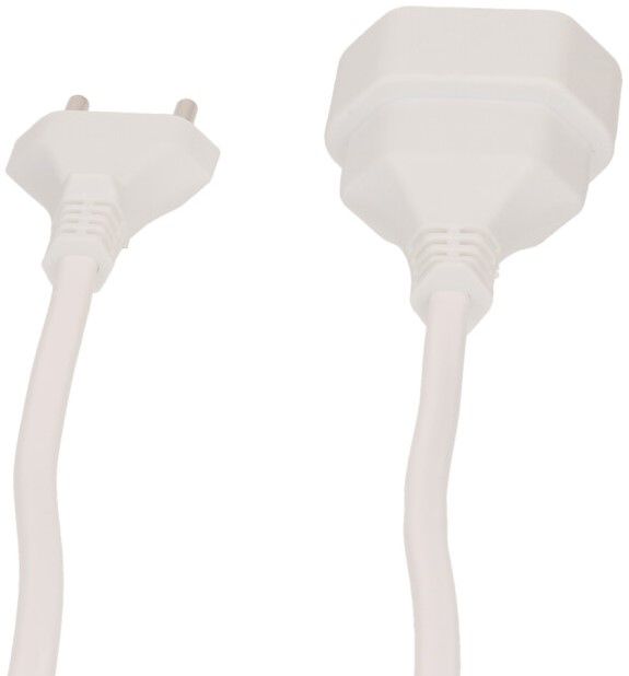 Rallonge TDF H05VVH2-F2X1.0 3m blanc BS type 11 / type 11