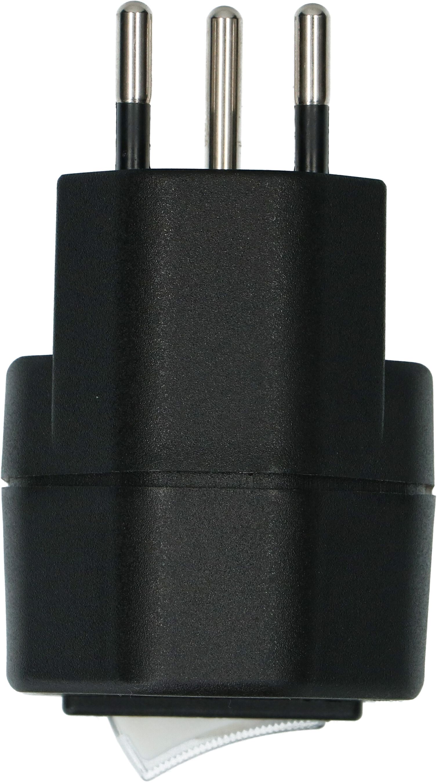 multi adaptateur 1x type 13 3 pôles noir interrupteur
