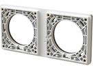 Befestigungsrahmen Gr.1x2/2x1 UP exo IP55 weiss