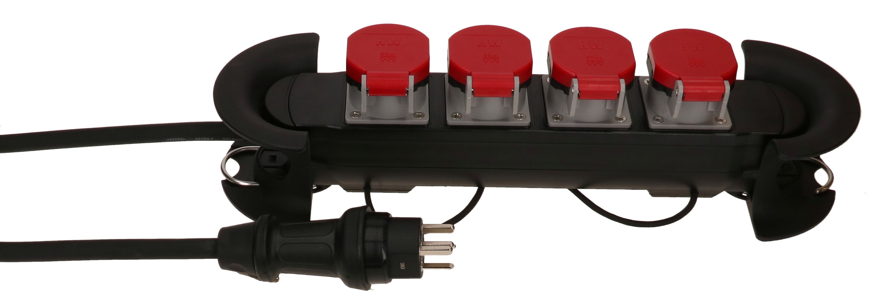 multiprise Construct Line 4x type 25 IP55 noir 5m