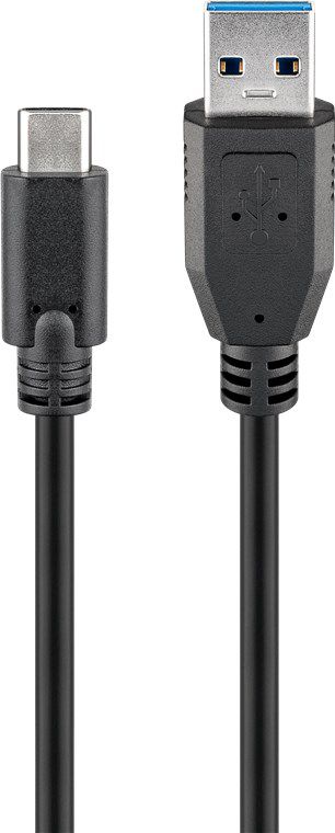 câble de recharge USB-A auf USB-C 0.15m noir