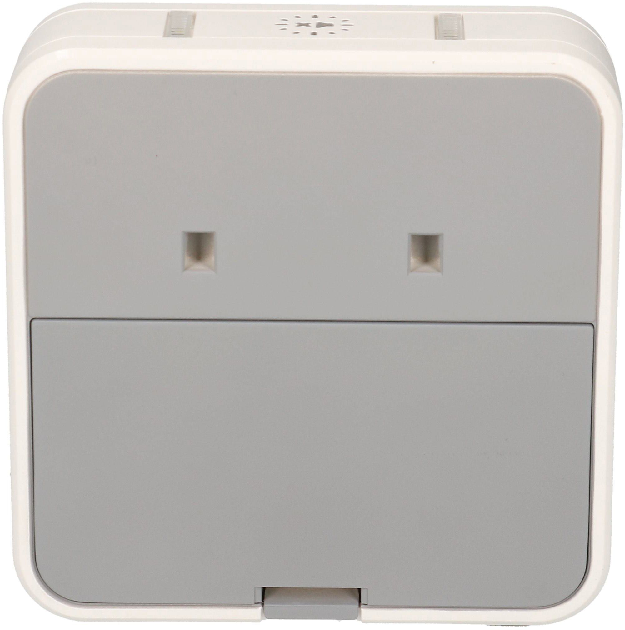 kit carillon sans fil, portée=200 m blanc flash LED