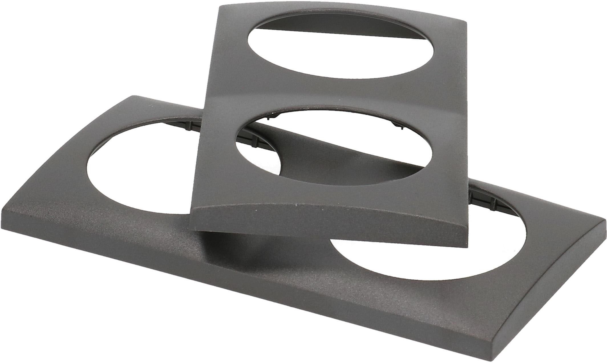 Abdeckrahmen Gr.2x1 UP Integro anthrazit