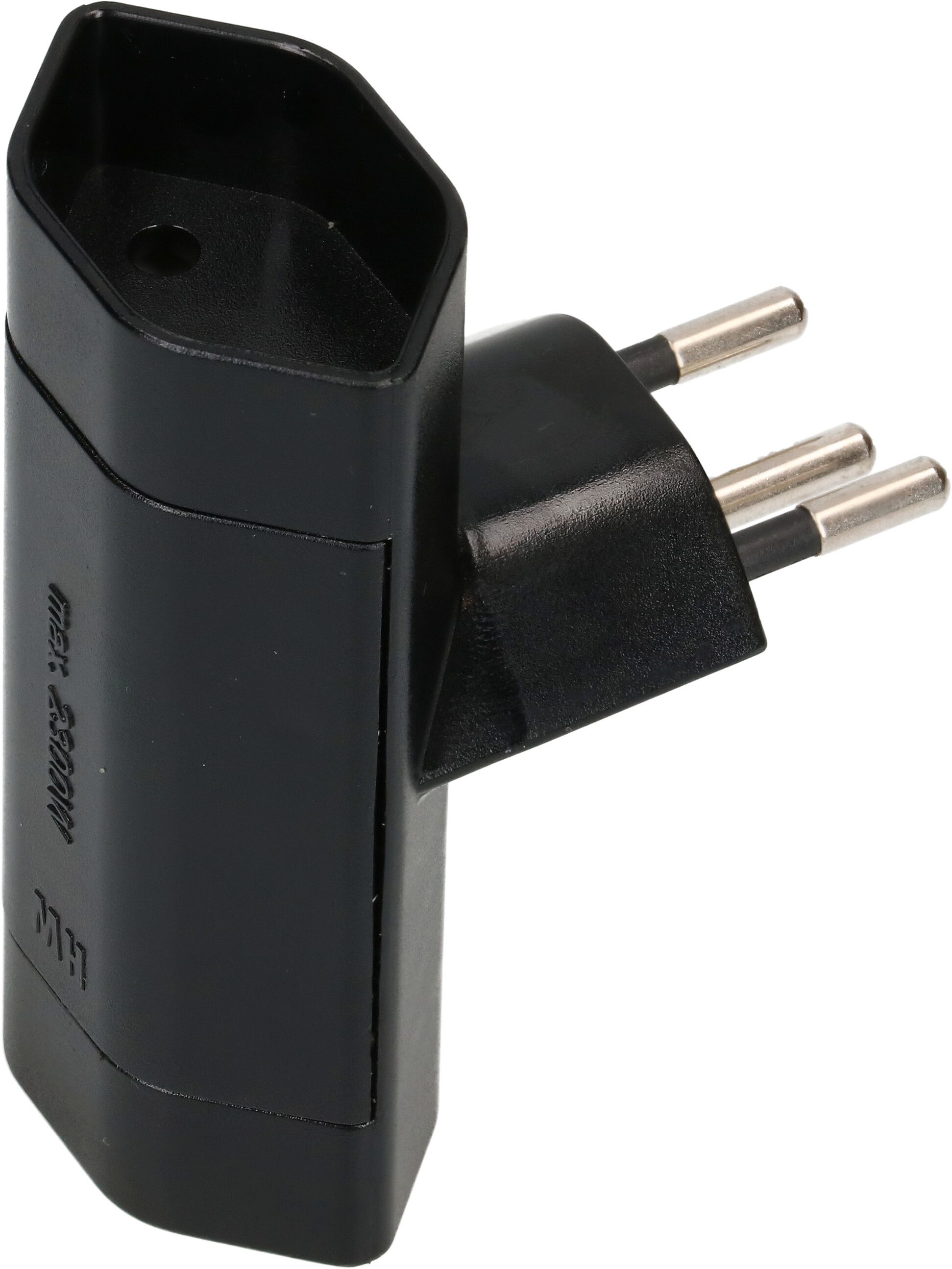 multi adaptateur 2x type 13 3 pôles noir