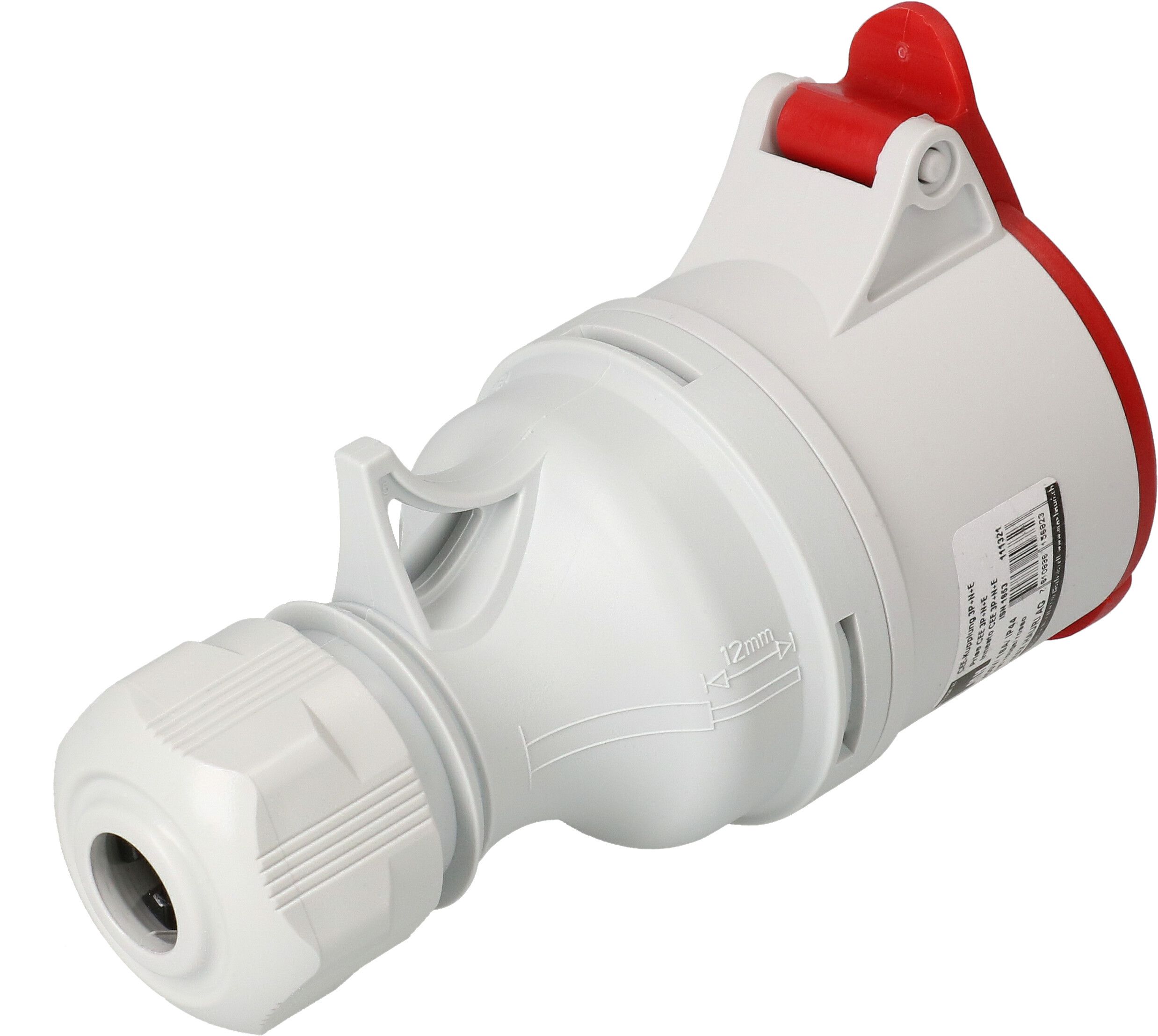 prise CEE 3P+N+E 400V/16A rouge IP44