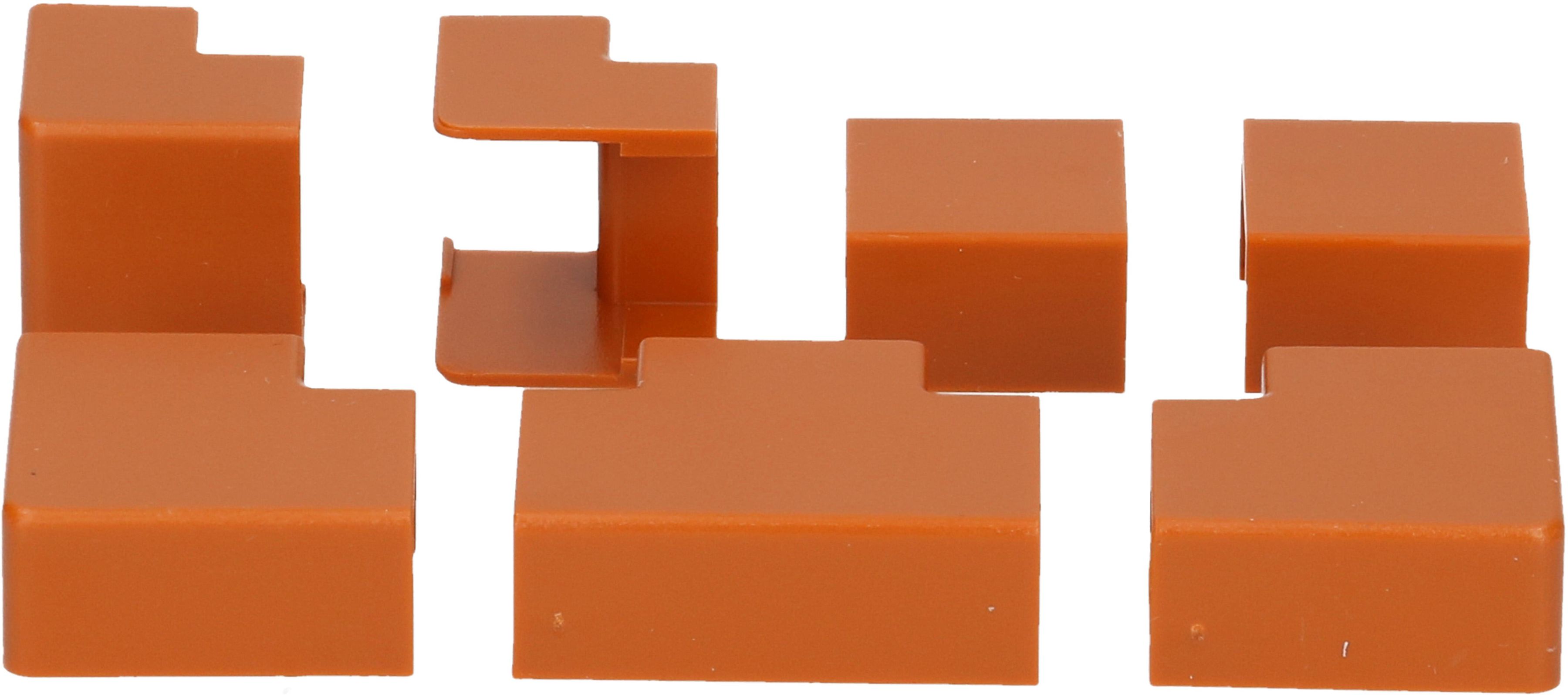 Raccords de goulotte 16x10mm cerisier assorti 7 pcs.