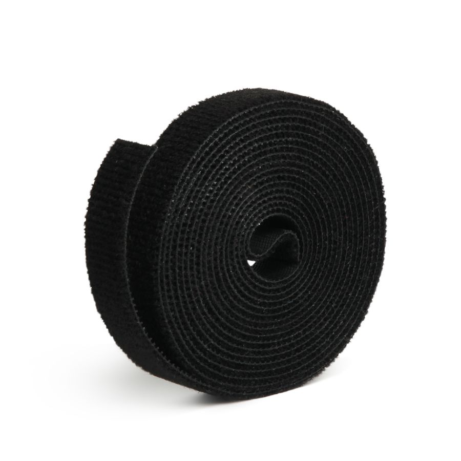 rouleau de velcro double face 3m noir