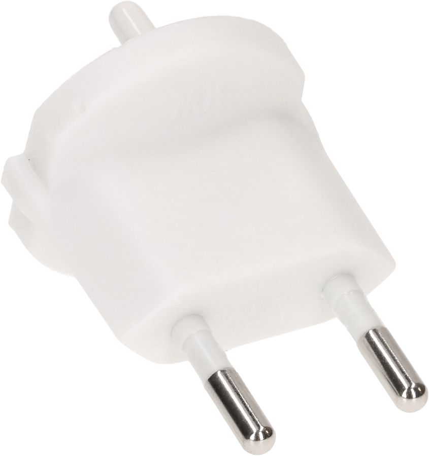adaptateur fixe type 11 / fiche profilée CEE 7/17 blanc