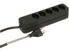 [d] Steckdosenleiste Swiss Line 5x Typ13 schwarz