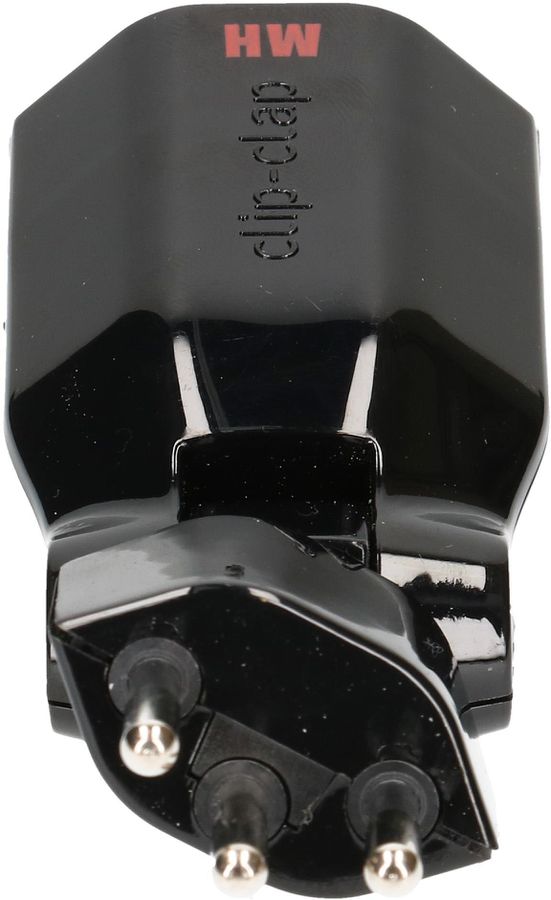 multi adaptateur clip-clap 1x type 13 3 pôles noir BS