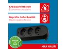 multi adaptateur ADAPT 3x type 13 noir rotatif Green+Fair
