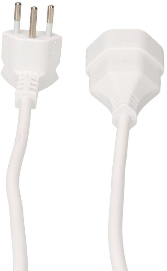Rallonge TD H05VV-F3G1.0 3m blanc BS type 12 / type 13