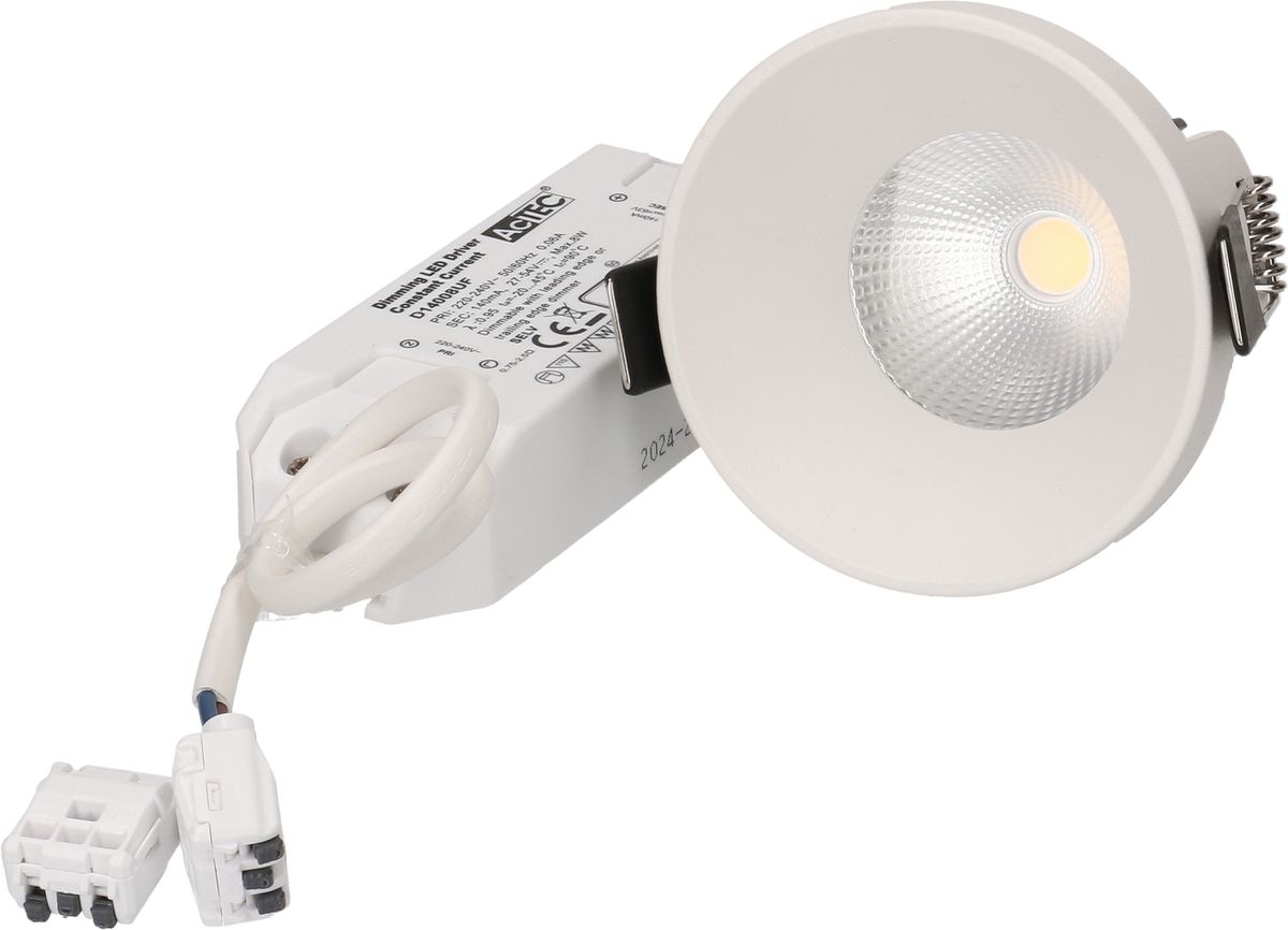 spot encastré à LED ATMA Ø68 blanc 3000K 660lm 32°