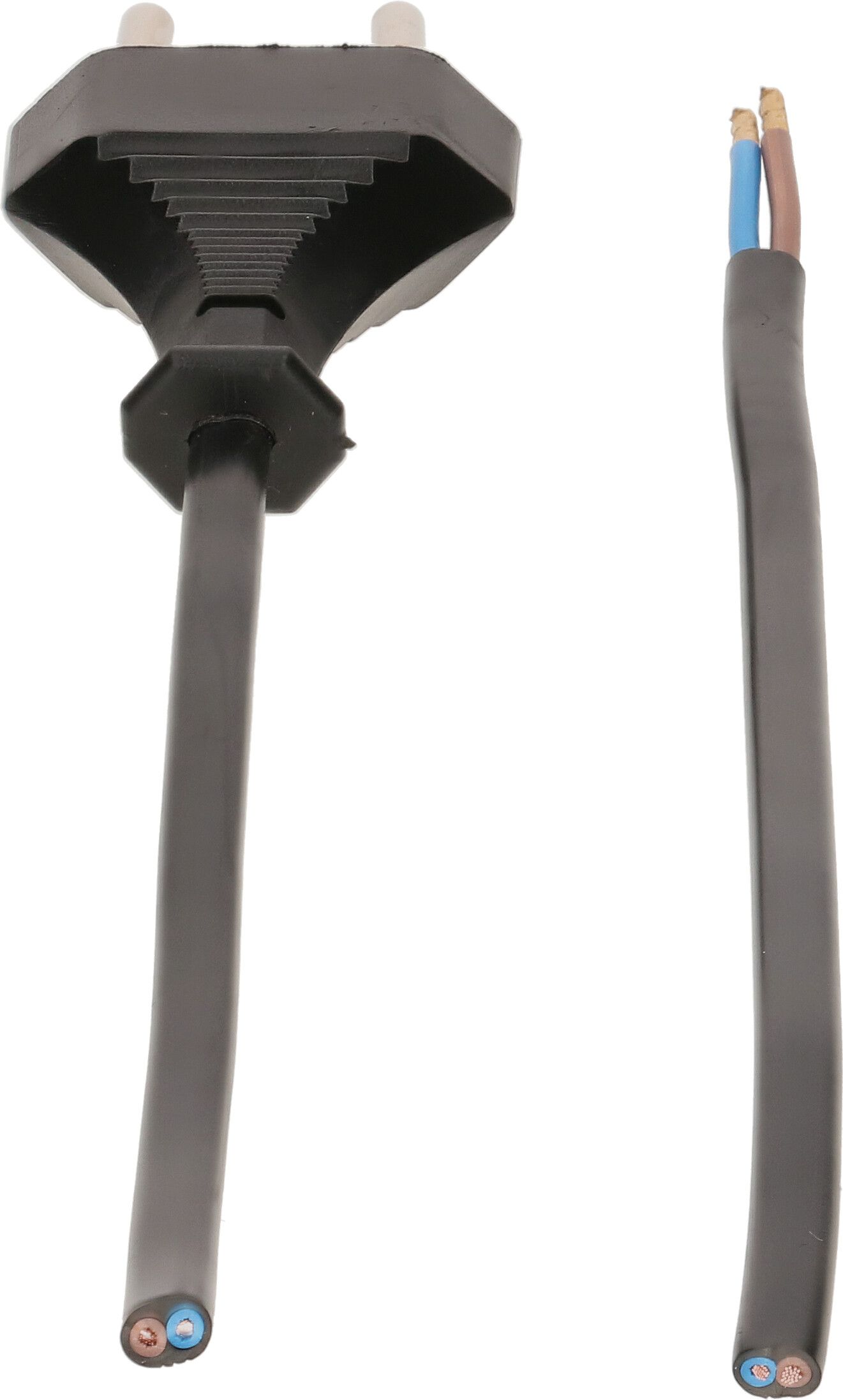 TDLF-Netzkabel H03VVH2-F2X0.75 3m schwarz T26